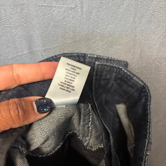 Old Navy Wide Leg Jeans Dark Wash Extra High Rise Stretch 70 Retro Y2K Boho Chic - Picture 6 of 14